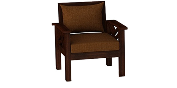 Hamilton Teak Wood Sofa Set (3+1+1) in Mahogany